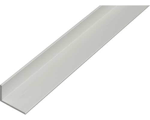 Profilé d'angle alu argent anodisé 50x30x3 mm, 2 m Profilé d''angle en plastique