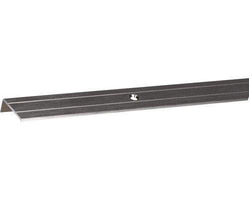 Profilé d'escalier alu bronze anodisé 24,5x20x1,5 mm, 2 m Profilé cornière en aluminium avec trou