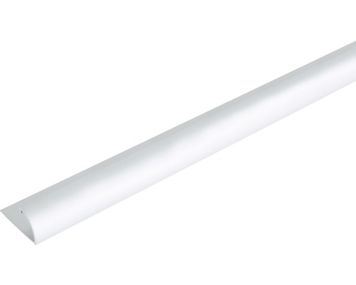 Abschlussprofil Alu silber eloxiert 24,5x13,5x9 mm, 2 m Bilderleiste aus Kunststoff