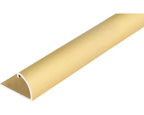 Abschlussprofil Alu gold eloxiert 24,5x13,5x9 mm, 2 m
