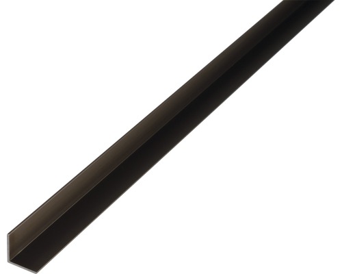Profilé d'angle alu bronze anodisé 15x15x1 mm, 1 m Profilé d''angle en plastique