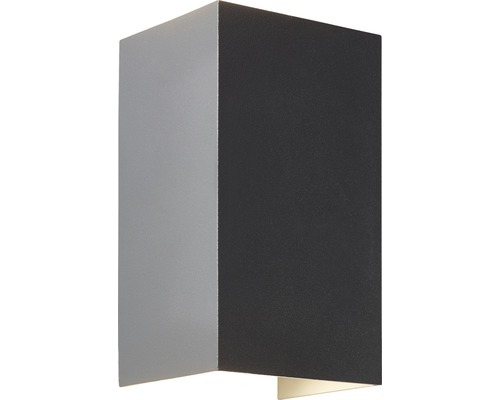 Applique extérieure LED up/down 2x8W 800 lm 3000 K H 13,6 cm anthracite/gris Applique murale moderne pour l''intérieur