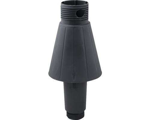 Fixation de tube vertical - Pièce de rechange pour parasol déporté Easy Sun gris Siphon d''évacuation en plastique