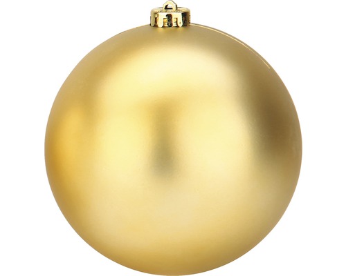 Weihnachtsbaumkugel groß XXL Lafiora Kunststoff Ø 20 cm gold matt