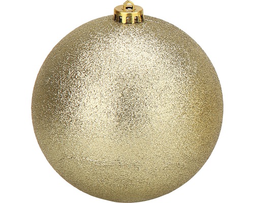 Weihnachtsbaumkugel groß XXL Lafiora Kunststoff Ø 20 cm gold glitter