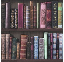 Papier peint intissé 103301 livres multicolore