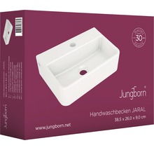 Jungborn Handwaschbecken JARAL 38,5 cm weiß-thumb-11