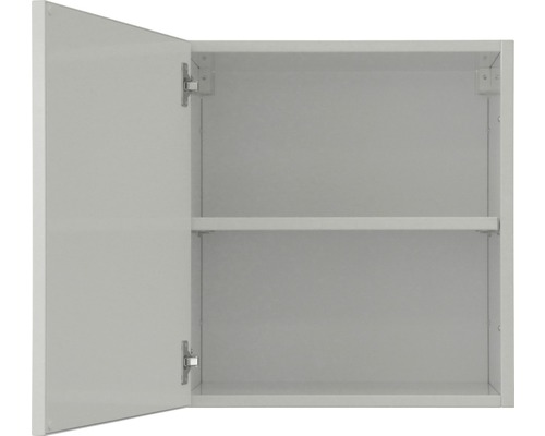 Armoire de salle de bain ouverte avec étagère