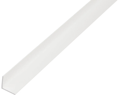 Profilé d'angle PVC blanc 10x10x1 mm, 2,6 m