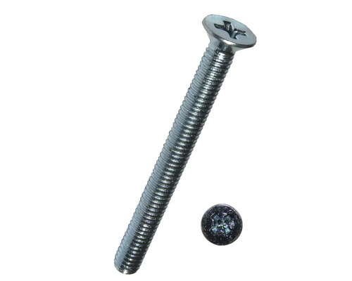 Vis à tête fraisée avec empreinte cruciforme DIN 965 M3x6 mm galvanisée, 100 pièces