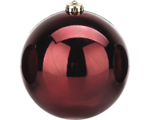 Boule de Noël grande XXL Lafiora plastique Ø 20 cm rouge brillant