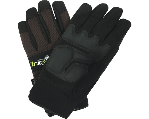 Gants de travail noirs avec renforts