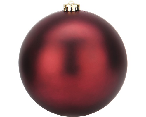 Weihnachtskugel groß XXL Lafiora Kunststoff Ø 20 cm rot matt