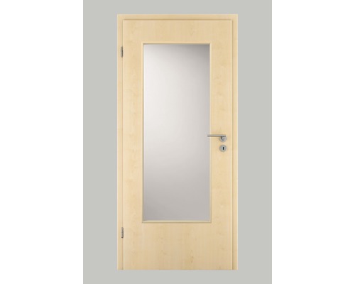 Porte intérieure Pertura Yori CPL érable 86,0x198,5 cm tirant gauche avec découpe G3 (sans vitrage)-0