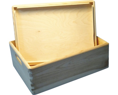 Holzkiste mit Deckel