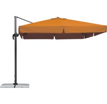 Parasol à bras libre avec revêtement en tissu et pied