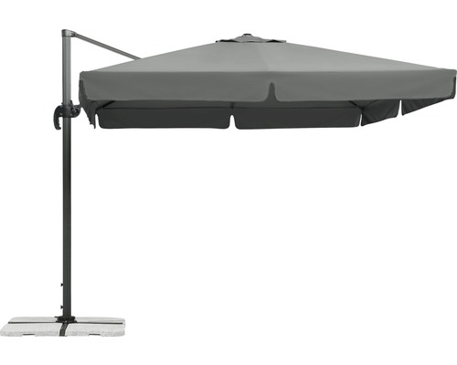 Parasol déporté avec socle pour l''extérieur