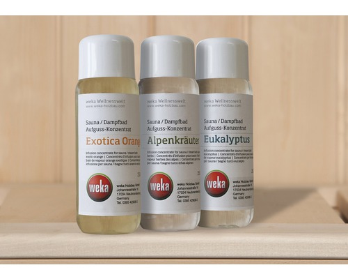 Parfums pour sauna et hammam Weka, lot économique 3 pièces de 250 ml-0