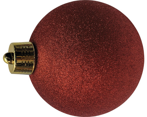 Glitzernder Christbaumschmuck in Kugelform