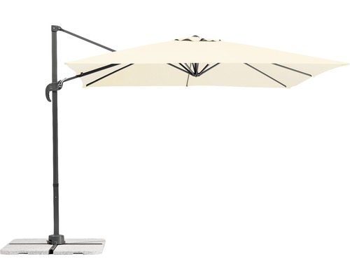 Freiarm-Sonnenschirm mit Schirmfuß für den Garten