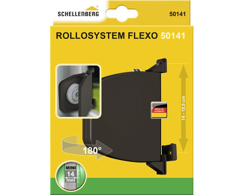 Schellenberg Rollladensystem Flexo 50141 mit Mini-Gurtband 14 mm, Made in Germany