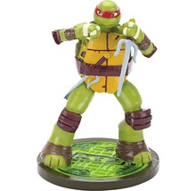 Figurine Tortue Ninja Raphaël sur socle de plaque d''égout