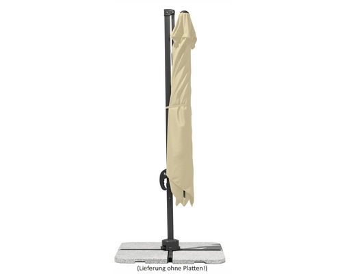 Zusammengebundener Ampelschirm mit Ständer