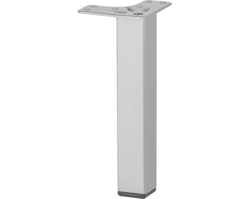 Tarrox Pied de meuble à angle 15 cm 25 x 25 mm, argent Pied de meuble en métal