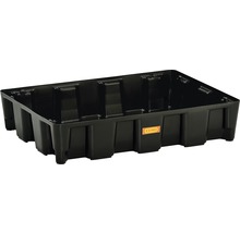 Schwarzer Transportkasten aus Kunststoff