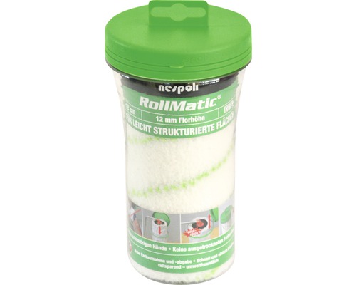 Nespoli RollMatic Farbwalze mit 12 Millimeter Florhöhe für leicht strukturierte Flächen in Aufbewahrungsbox
