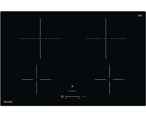 Plaque à induction vitrocéramique sans cadre SCHOTT CERAN® PICCANTE 80 x 52 cm 4 zones de cuisson Piccante