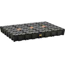 Bac collecteur PE CEMO 250 HD avec grille PE