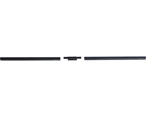 Rail de raccordement PE court CEMO 114 x 1,5 x 1,5 cm pour bac collecteur PE HD Profilé de support pour verre