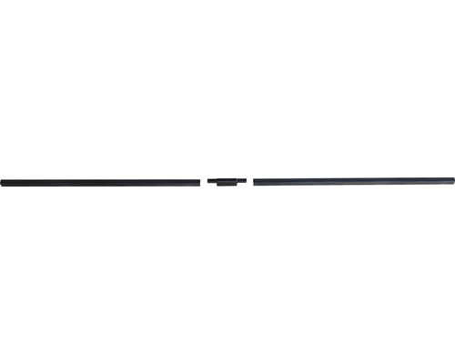 Rail de raccordement PE long CEMO 154 x 1,5 x 1,5 cm pour bac collecteur PE HD Barre profilée pour panneaux muraux et de plafond