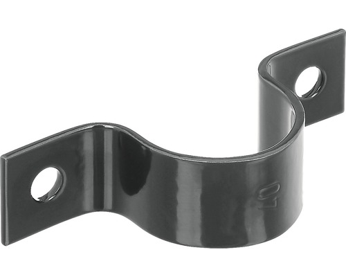 Collier pour tube GAH Alberts pur piquet ⌀ 34 mm galvanisé anthracite métallique