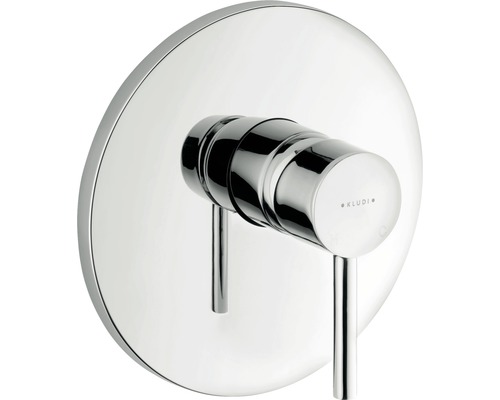 Robinet de douche encastré KLUDI Bozz chrome 386550576 sans corps de base à encastrer