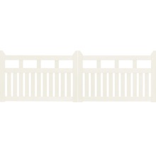 Double portail en bois pour le jardin
