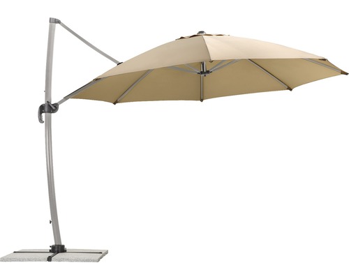 Freiarm-Sonnenschirm mit Sockel für den Außenbereich
