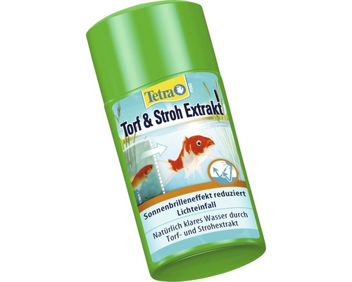 Tetra Torf und Stroh Extrakt zur Reduzierung des Sonnenbrilleneffekts und zur Klärung des Wassers