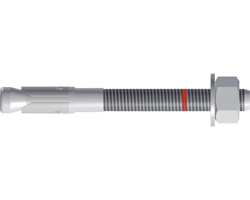 Boulon d’ancrage Tox S-Fix Plus M12x140/48+63, 25 pièces Ancrage métallique avec filetage et écrou