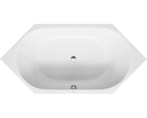 Sechseckbadewanne DURAVIT D-Code 90 x 190 cm weiß glatt 700138000000000-0