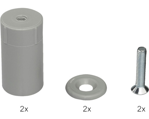 Jeu de butoirs de porte avec vis et rondelles