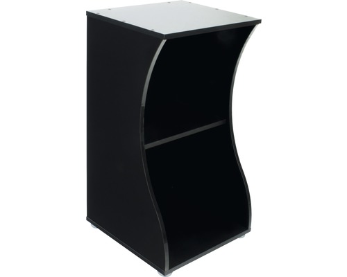 Meuble bas pour aquarium Fluval Flex 57 l 41,5 x 42 x 77 cm noir Étagère noire à deux compartiments