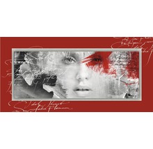 Tableau en métal Red Passion I 50x100 cm-thumb-0