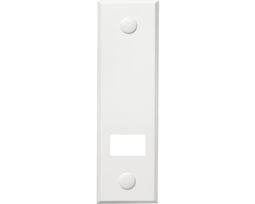 Plaque de recouvrement standard Schellenberg 53202, 13,5 cm, blanc Cadre simple avec champ d''étiquetage pour interrupteur
