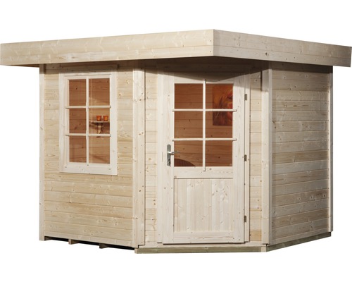 Abri de jardin en bois avec porte et fenêtre