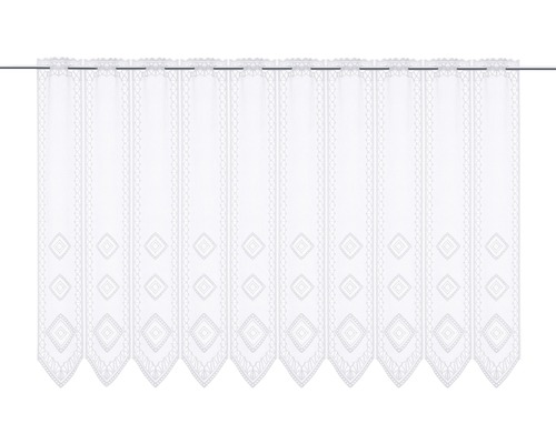 Rideau brise-bise Losange blanc 90x145 cm