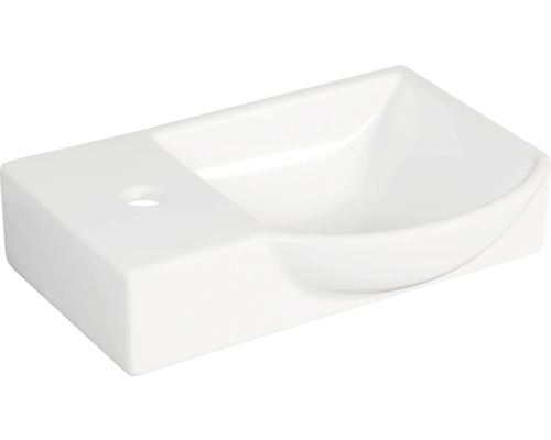 Vasque à encastrer form&style FELINA droite 45 cm céramique, blanc, sans robinet
