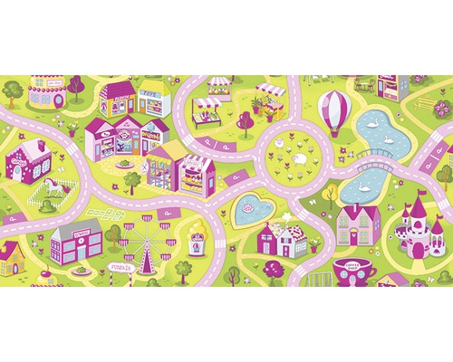 Moquette Sweet Town fuchsia 400 cm de largeur (marchandise au mètre)