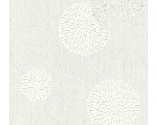 Tapete mit kreisförmigem Blütenmuster